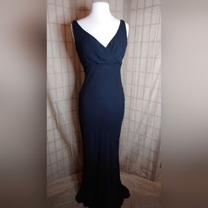 Nicole Miller Black Backless Dress
